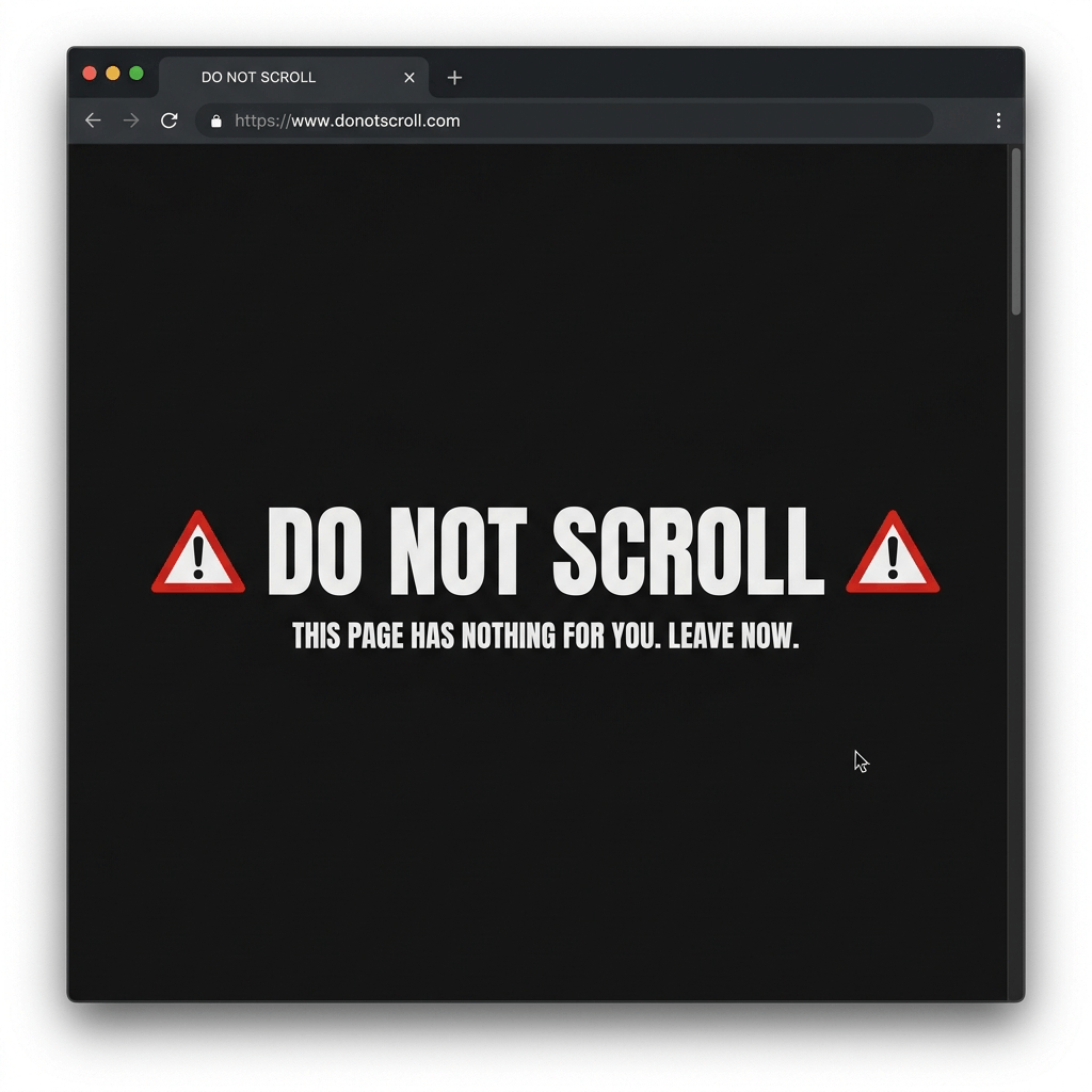 Do Not Scroll